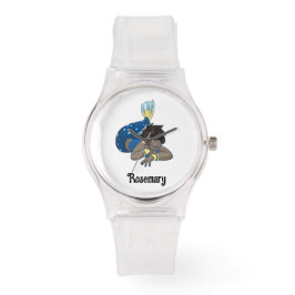Lady zeemeermin aangepaste naam horloge