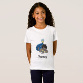 Lady zeemeermin aangepaste naam t-shirt (Voorkant volledig)
