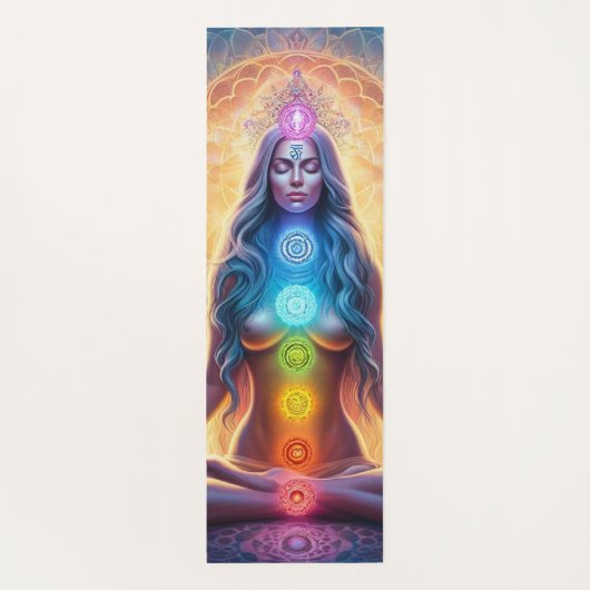 Lady Zen met Chakra Yogamat (Achterkant)