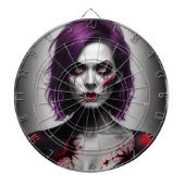 Lady zombie darts dartbord (Voorkant)