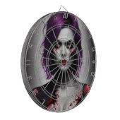 Lady zombie darts dartbord (Voorkant Links)