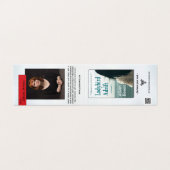 LADYBIRD ADRIFT door Alison Downs Bladwijzer Visitekaartje (Buitenkant ongevouwen)