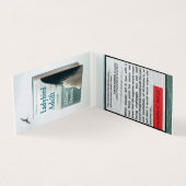 LADYBIRD ADRIFT door Alison Downs Bladwijzer Visitekaartje (Binnen)