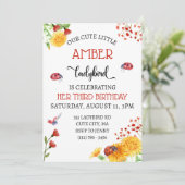 Ladybird Baby Meisje Schattige Lente Zomer Verjaar Kaart (Staand voorkant)