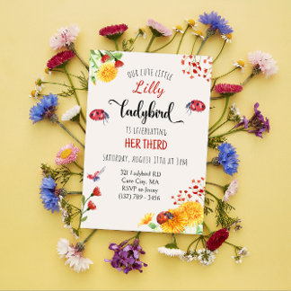 Ladybird Baby Meisje Schattige Lente Zomer Verjaar Kaart