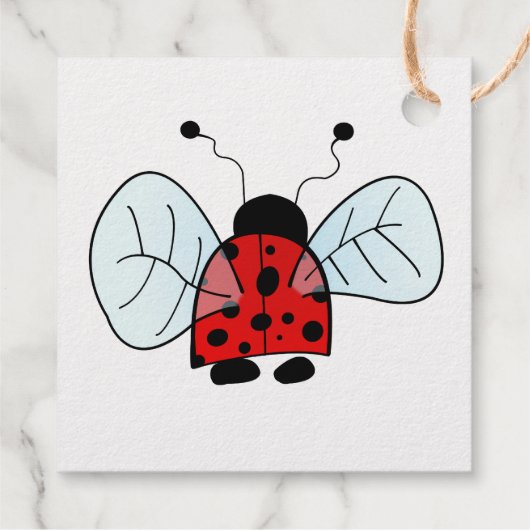 Ladybird Bedankjes Labels (Achterkant)