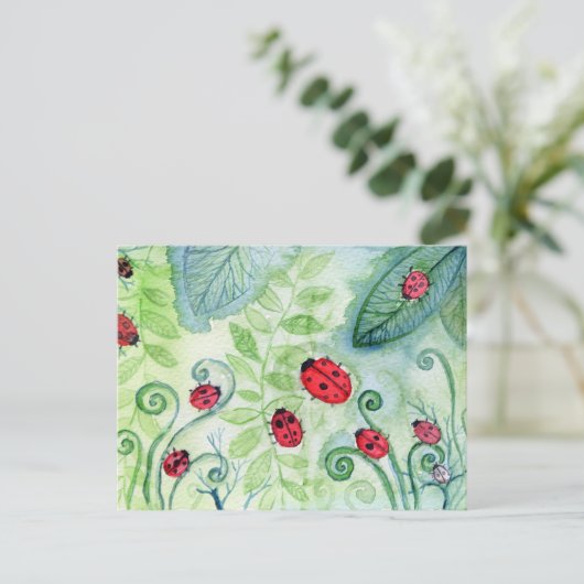 Ladybird Briefkaart (Staand voorkant)