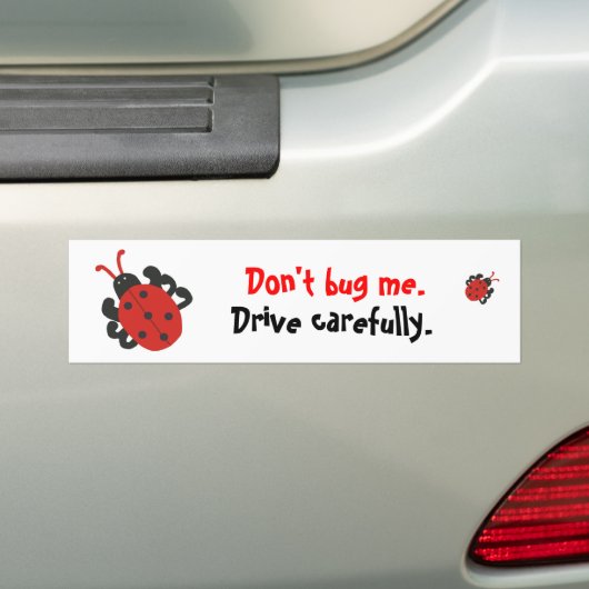 Ladybird Bumpersticker (Op auto)