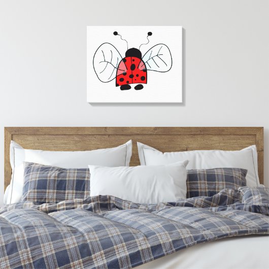 Ladybird Canvas Afdruk (Insitu (Slaapkamer))