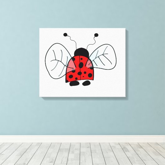 Ladybird Canvas Afdruk (Insitu (Houten vloer))