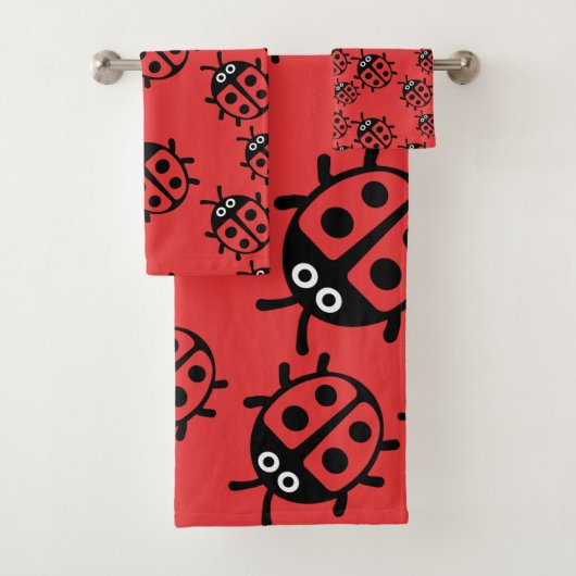 Ladybird en lieveheersbeestje bad handdoek (Insitu)