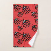 Ladybird en lieveheersbeestje bad handdoek (Handdoek)
