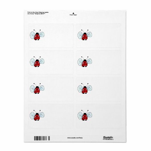 Ladybird Etiket (Full Sheet)