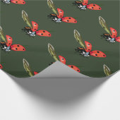 Ladybird Fly, Rode ladybird Cadeaupapier (Hoek)