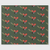 Ladybird Fly, Rode ladybird Cadeaupapier (Vlak)