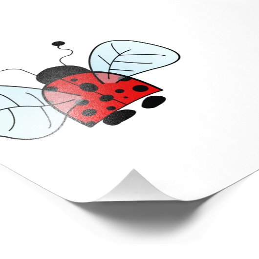 Ladybird Foto Afdruk (Hoek)