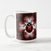 Ladybird Fractal Art Design, Koffiemok (Links)