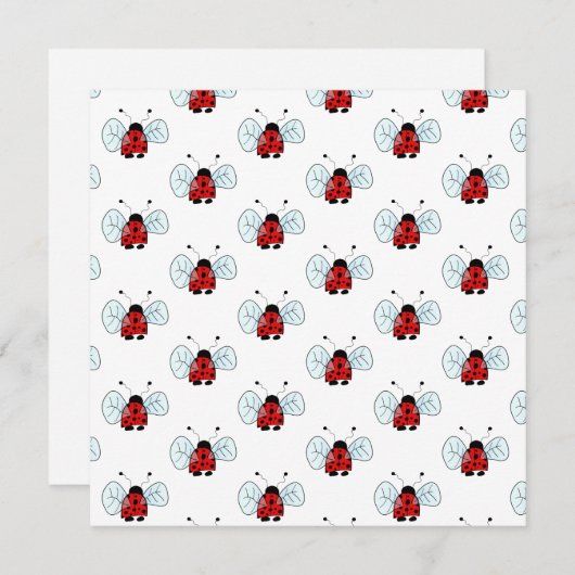 Ladybird Kaart (Voorkant / Achterkant)