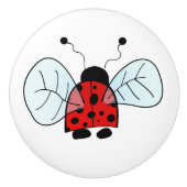 Ladybird Keramische Knop (Voorkant)