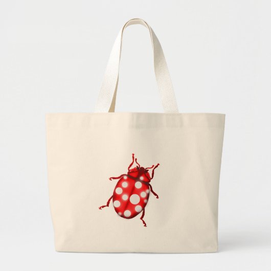 Ladybird Lady Bug Gardening Gifts Grote Tote Bag (Voorkant)