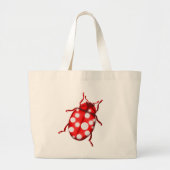 Ladybird Lady Bug Gardening Gifts Grote Tote Bag (Voorkant)