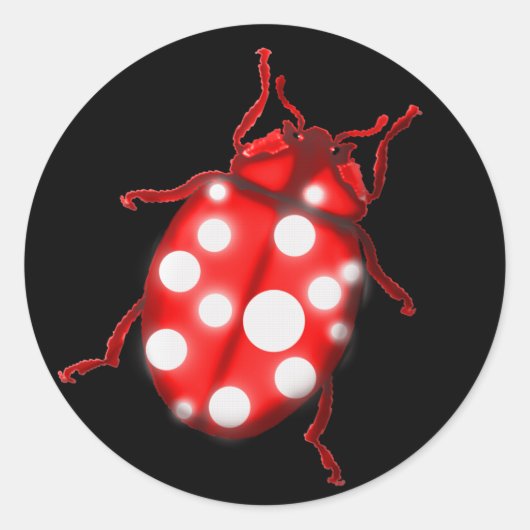 Ladybird Lady Bug Gardening Gifts Ronde Sticker (Voorkant)