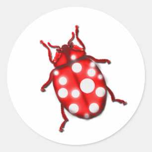 Ladybird Lady Bug Gardening Gifts Ronde Sticker