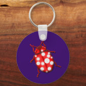 Ladybird Lady Bug Gardening Gifts Sleutelhanger (Voorkant)