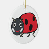 Ladybird Ladybug Keramisch Ornament (Rechts)