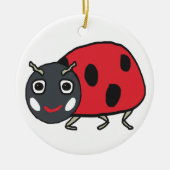 Ladybird Ladybug Keramisch Ornament (Voorkant)