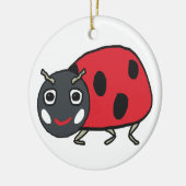 Ladybird Ladybug Keramisch Ornament (Links)
