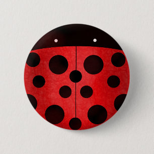 Ladybird Ladybug - speldnaamknoppen Ronde Button 5,7 Cm