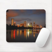 Ladybird Lake Austin Texas Night Skyline Muismat (Met muis)