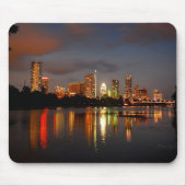 Ladybird Lake Austin Texas Night Skyline Muismat (Voorkant)