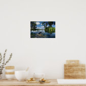 Ladybird Lake / Austin Texas Skyline 3 Poster (Keuken)