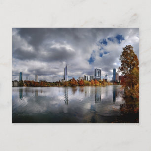 Ladybird Lake - Austin Texas Skyline 4 Briefkaart