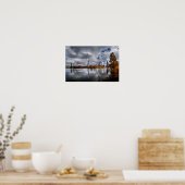 Ladybird Lake - Austin Texas Skyline 4 Poster (Keuken)