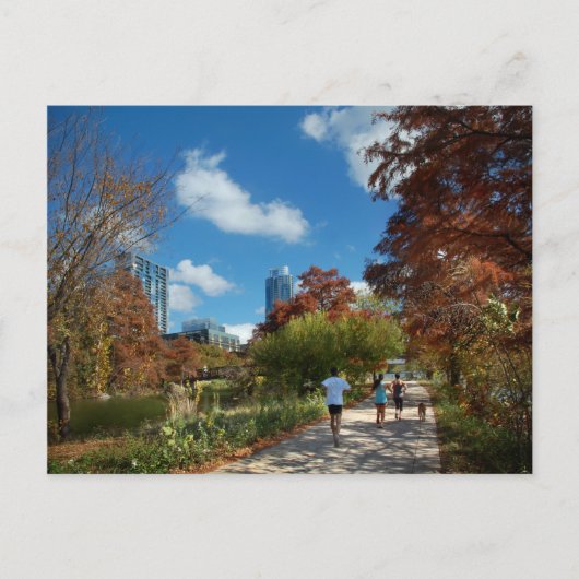 Ladybird Lake Butler Running Trail - Austin, Texas Briefkaart (Voorkant)