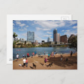 Ladybird Lake Dog Park Austin Texas Skyline Briefkaart (Voorkant / Achterkant)