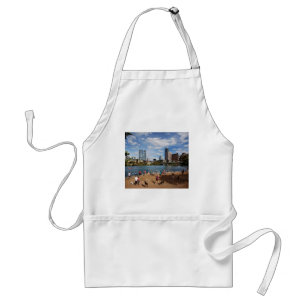 Ladybird Lake Dog Park Austin Texas Skyline Standaard Schort