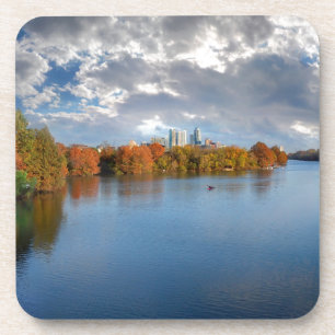 Ladybird Lake in de Herfst - Austin, Texas Drankjes Onderzetter