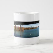 Ladybird Lake Rowers - Austin Texas Skyline Grote Koffiekop (Voorkant)