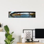 Ladybird Lake Rowers - Austin Texas Skyline Poster (Thuiskantoor)