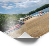 Ladybird Lake Rowing Dock - Austin Texas Foto Afdruk (Hoek)