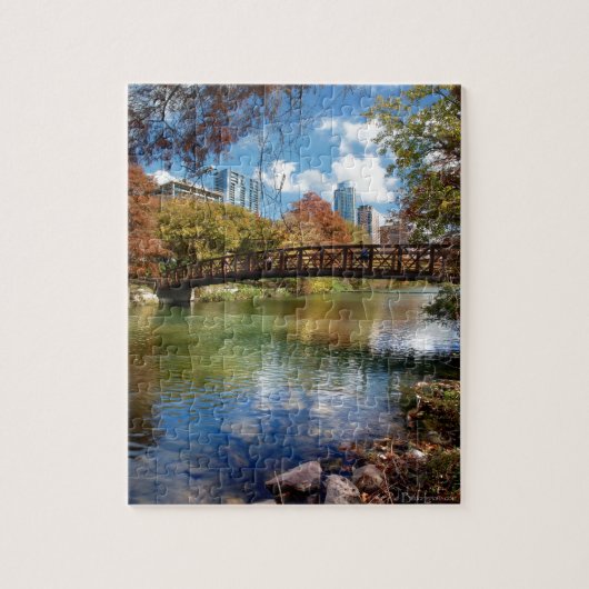 Ladybird Lake Running Trail Bridge - Austin, Texas Legpuzzel (Verticaal)