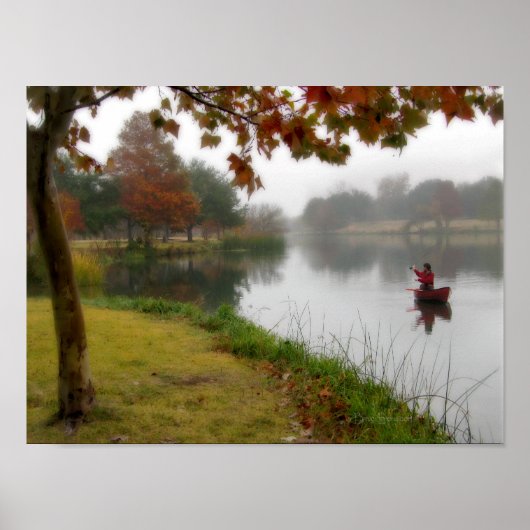 Ladybird Lake Vist - Austin Texas Poster (Voorkant)