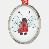 Ladybird Metalen Ornament (Links)