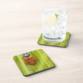 Ladybird op gras, close-up drankjes onderzetter (Rechterzijde)