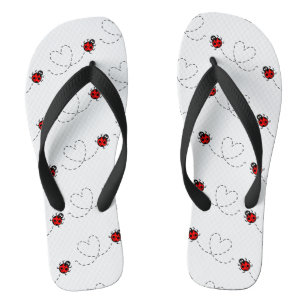 Ladybird Pattern Teenslippers
