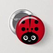 ladybird pinback ronde button 5,7 cm (Voorkant /achterkant)